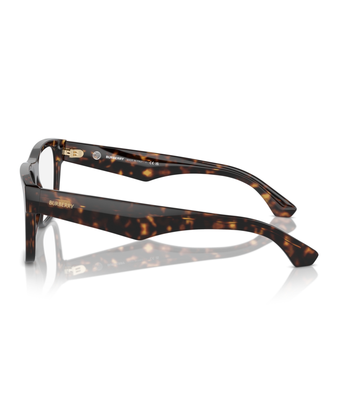 Burberry Men's Eyeglasses, Be2411 In Top Black On Vintage-like Check