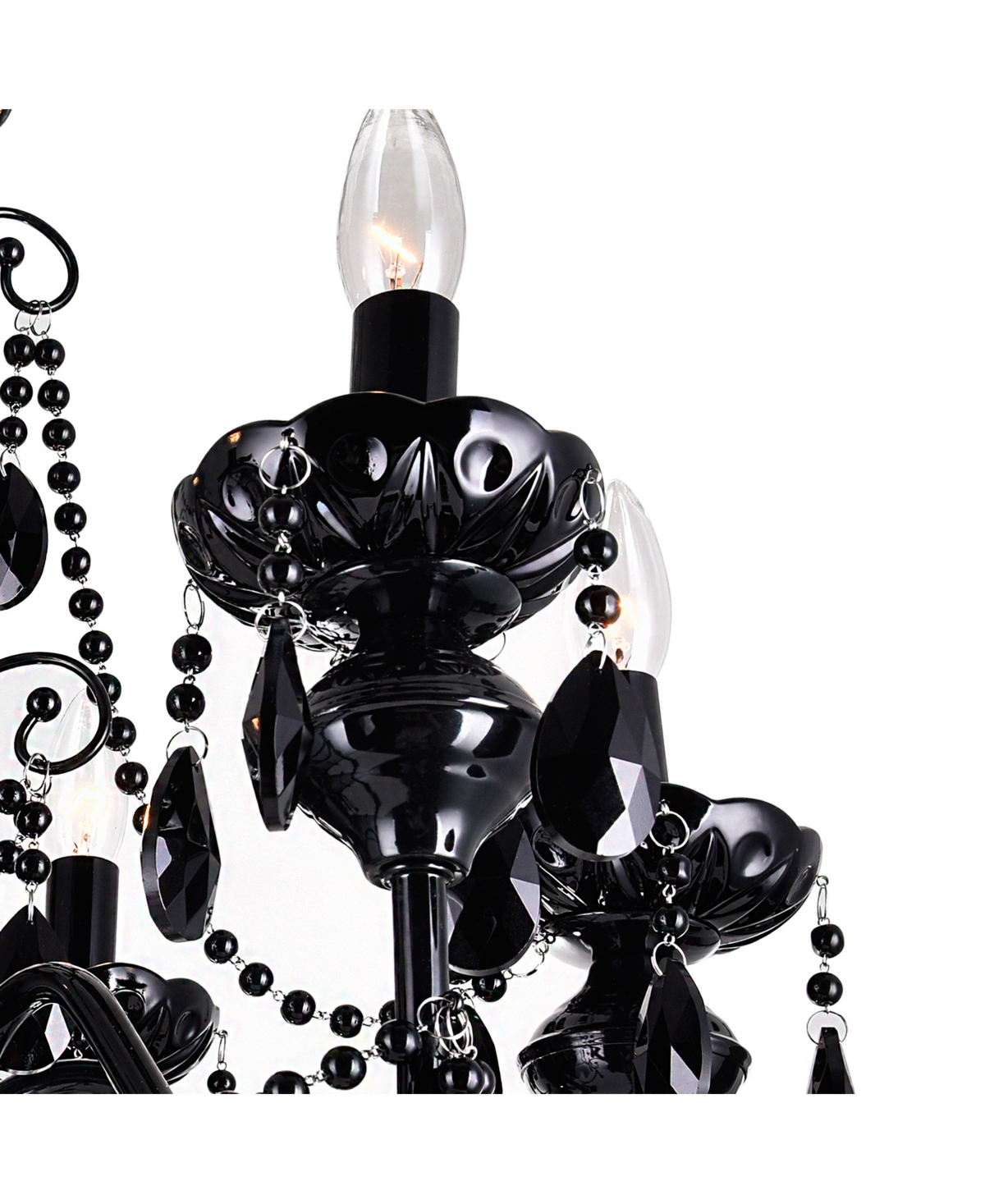 Shop Cwi Lighting Keen 3 Light Up Chandelier In Black