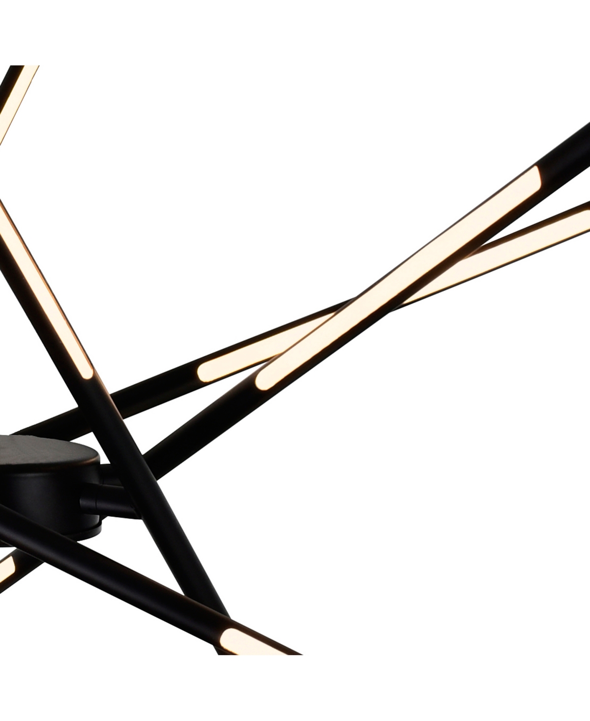 Shop Cwi Lighting Oskil Led Integrated Chandelier In Black