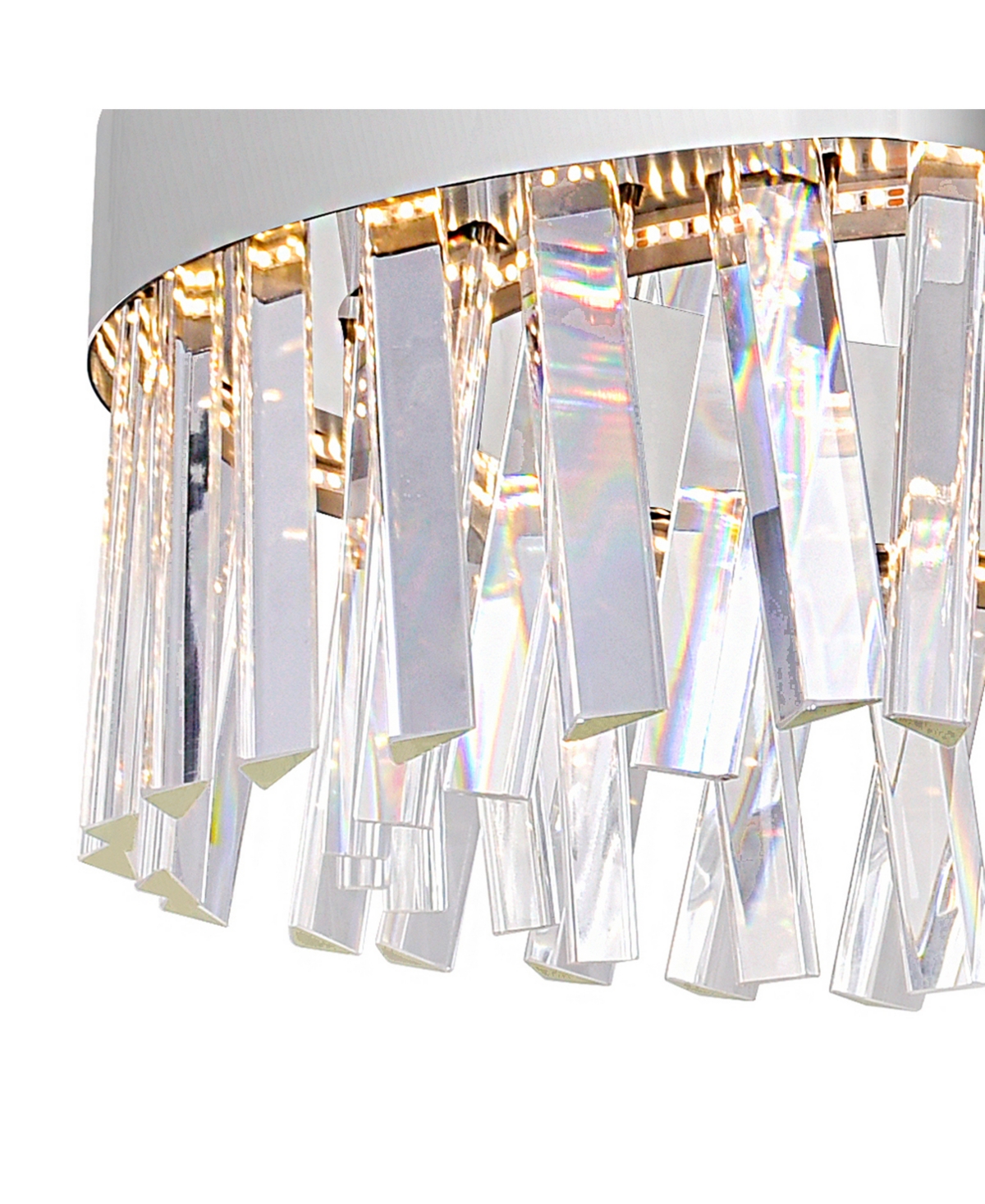 Cwi Lighting Glace Led Chandelier In Chrome