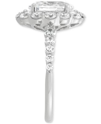 IGI Certified Lab Grown Diamond Oval Halo Engagement Ring (3-1/2 ct. t.w.) in 14k Gold