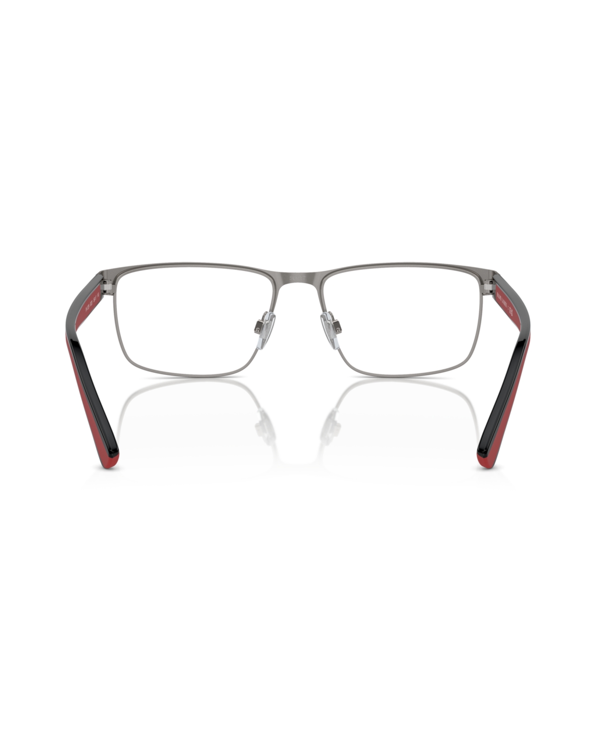 Polo Ralph Lauren 56mm Rectangle Optical Glasses In Semishiny Dark Gunmetal