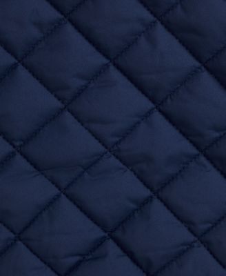 Baby Boys Corduroy-Trim Barn Jacket With Removable Hood