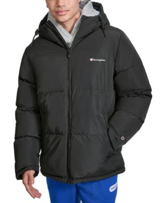 Champion - Men's Quilted Full-Zip Hooded Puffer Jacket