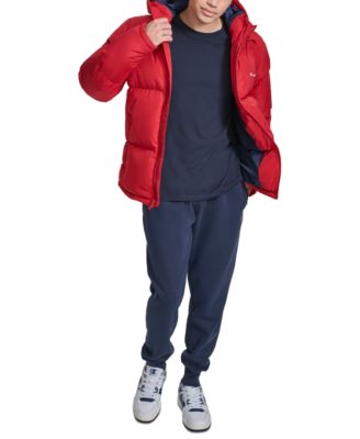 Men's Quilted Full-Zip Hooded Puffer Jacket 