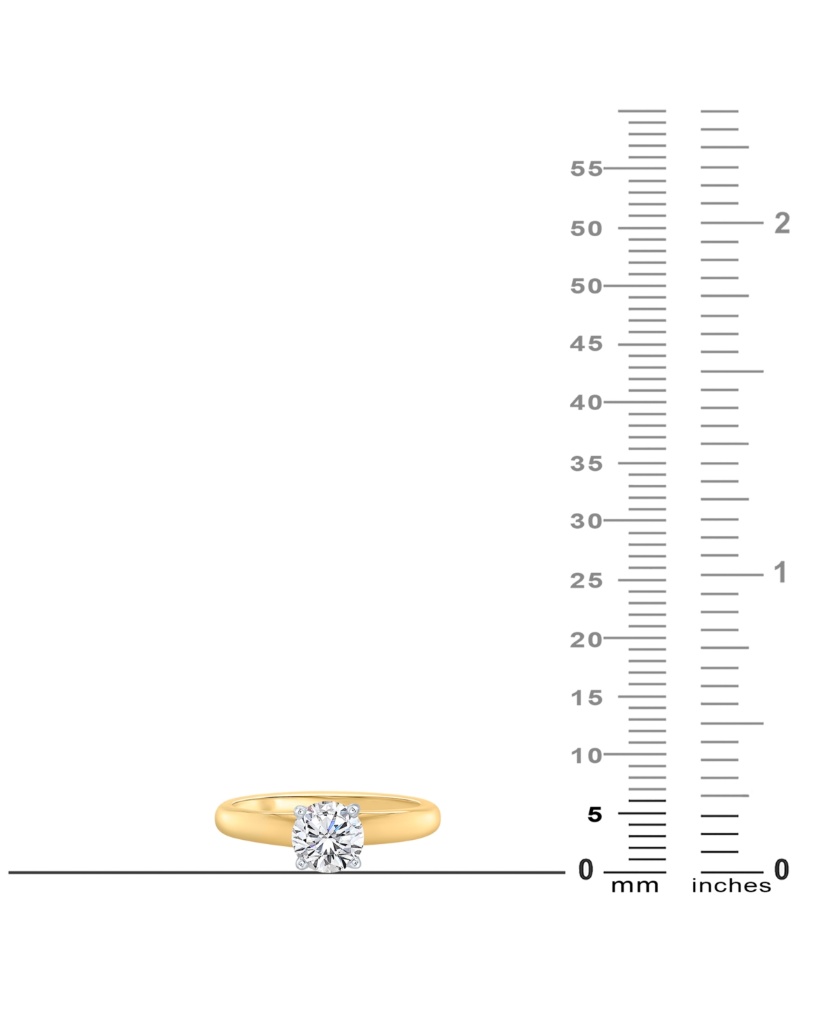 Macy's Igi Certified Diamond Solitaire Engagement Ring (3/4 Ct. T.w.) In 18k Gold
