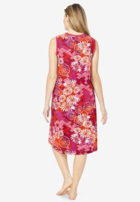 Plus Size Dreams and Co. Trapeze V-Neck Short Lounger