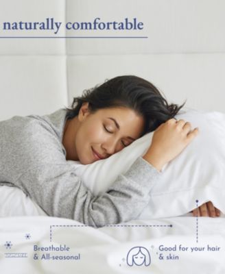 Standard / Queen Size Striped Pillowcase Set - 400 Thread Count, 100% Cotton Sateen, Set of 2 Pillow Covers, Soft and Cooling