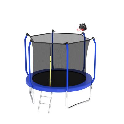 Streamdale 8FT Blue Trampoline with Safety Net and Hoop