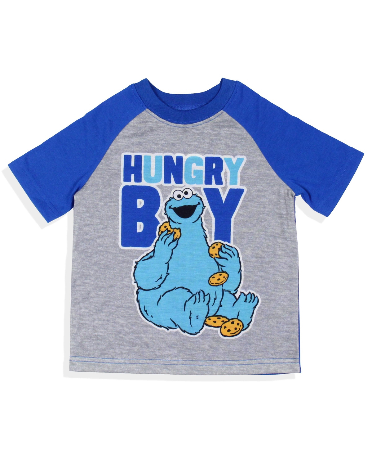 Sesame Street Toddler Boys Cookie Monster Hungry Sleep Pajama Set Short