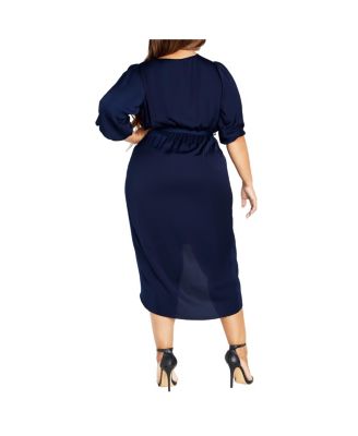 Plus Size Opulent Elbow Sleeve Dress