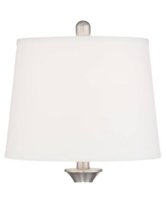 Arden 25" High Twist Column Modern Coastal Table Lamps Set of 2 Green-Blue Glass Living Room Bedroom Bedside House