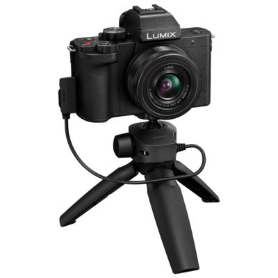 LUMIX DC-G100D Mirrorless Camera with G Vario 12-32mm f/3.5-5.6 ASPH OIS Lens and Tripod Grip