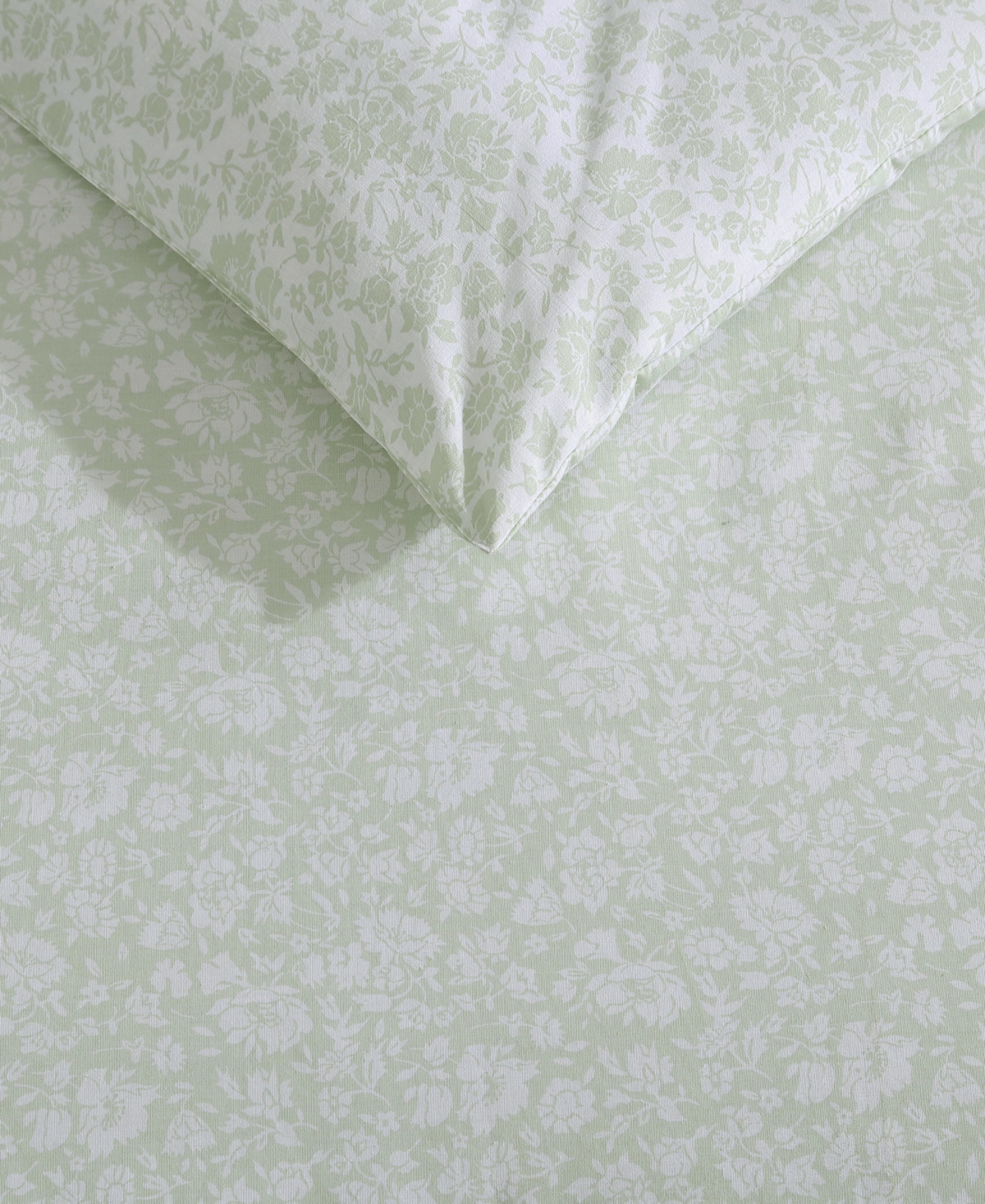 Laura Ashley Heirloom Ditzy Reversible Comforter Sets In Pale Green
