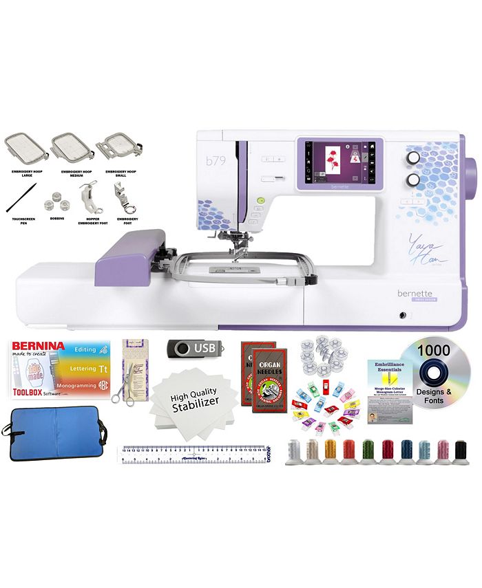 Bernette b79 Yaya Han Special Edition Sewing and Embroidery Machine w ...