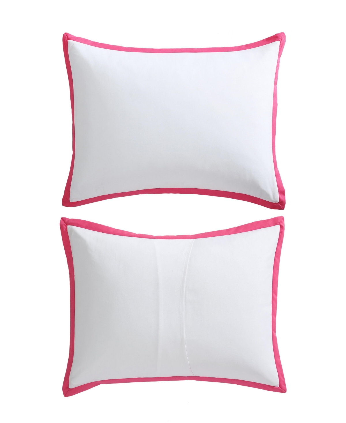 Shop Betsey Johnson Signature Hotel 4 Piece Comforter Set, Full/queen In White,hot Pink