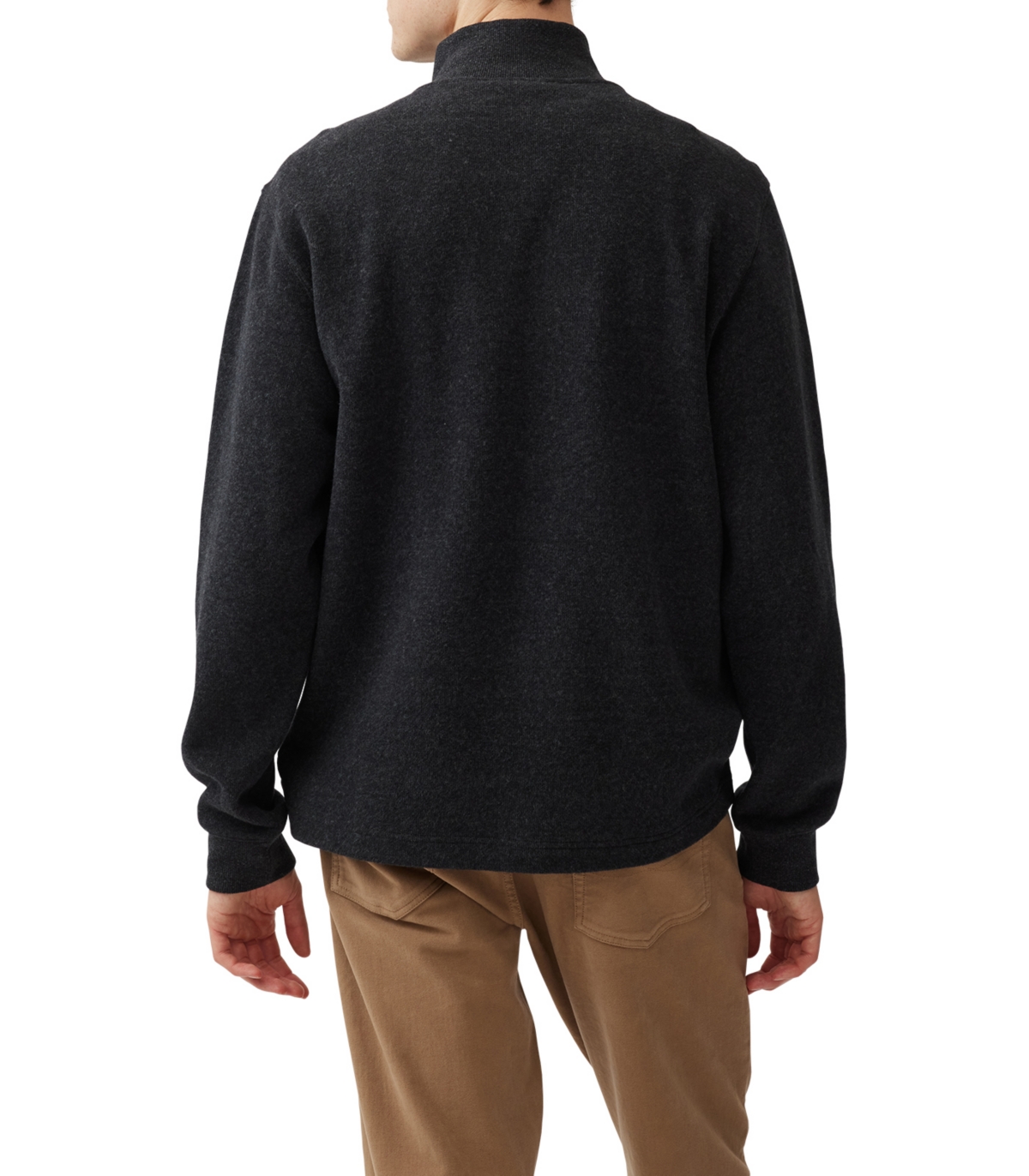 Rodd & Gunn Alton Ave Quarter Zip Sweater In Black