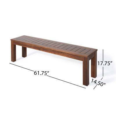 Streamdale Rustic Acacia Wood Picnic Benches for Outdoor Dining and Entertaining