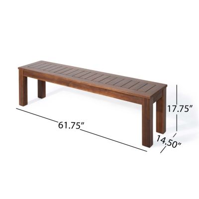 Rustic Acacia Wood Picnic Benches for Outdoor Dining and Entertaining