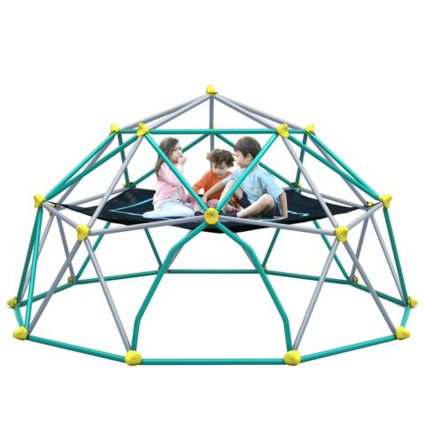 Детская игрушка Streamdale Furniture 12ft Geometric Climbing Dome Tower, Metal, 1000 lbs. Capacity, Ages 3+, цвет: Серый