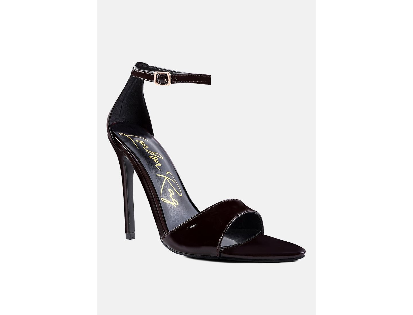 Женские сандалии London Rag New Flame Ankle Strap Stiletto Heel, цвет: Чёрный — фото 1