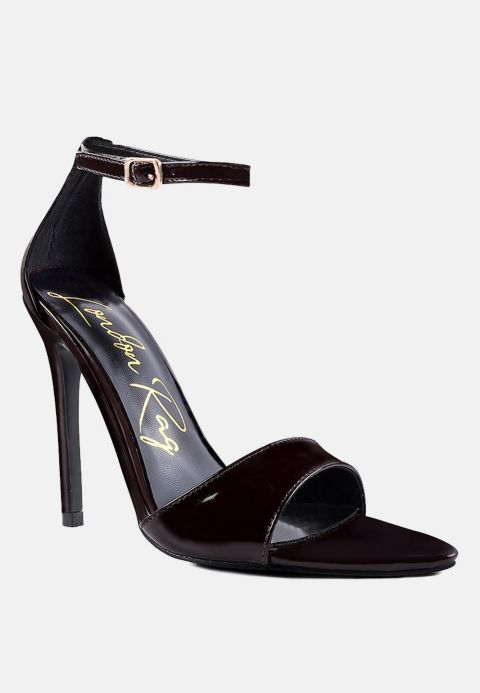 Женские сандалии London Rag New Flame Ankle Strap Stiletto Heel, цвет: Чёрный