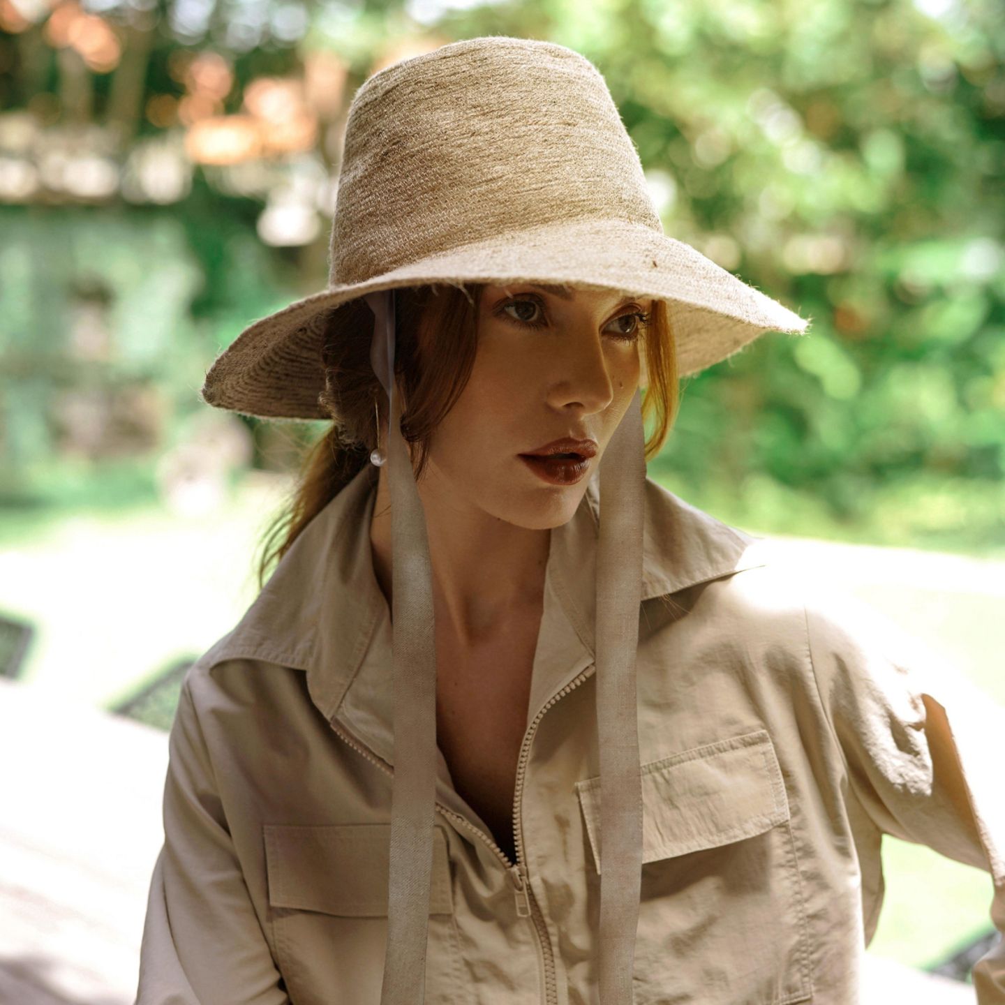 Женский головной убор Brunna.co Meg Beige Jute Straw Hat, цвет: Средний бежевый — фото 2