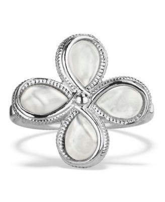 Jardin Flower Ring With Mother Of Pearl