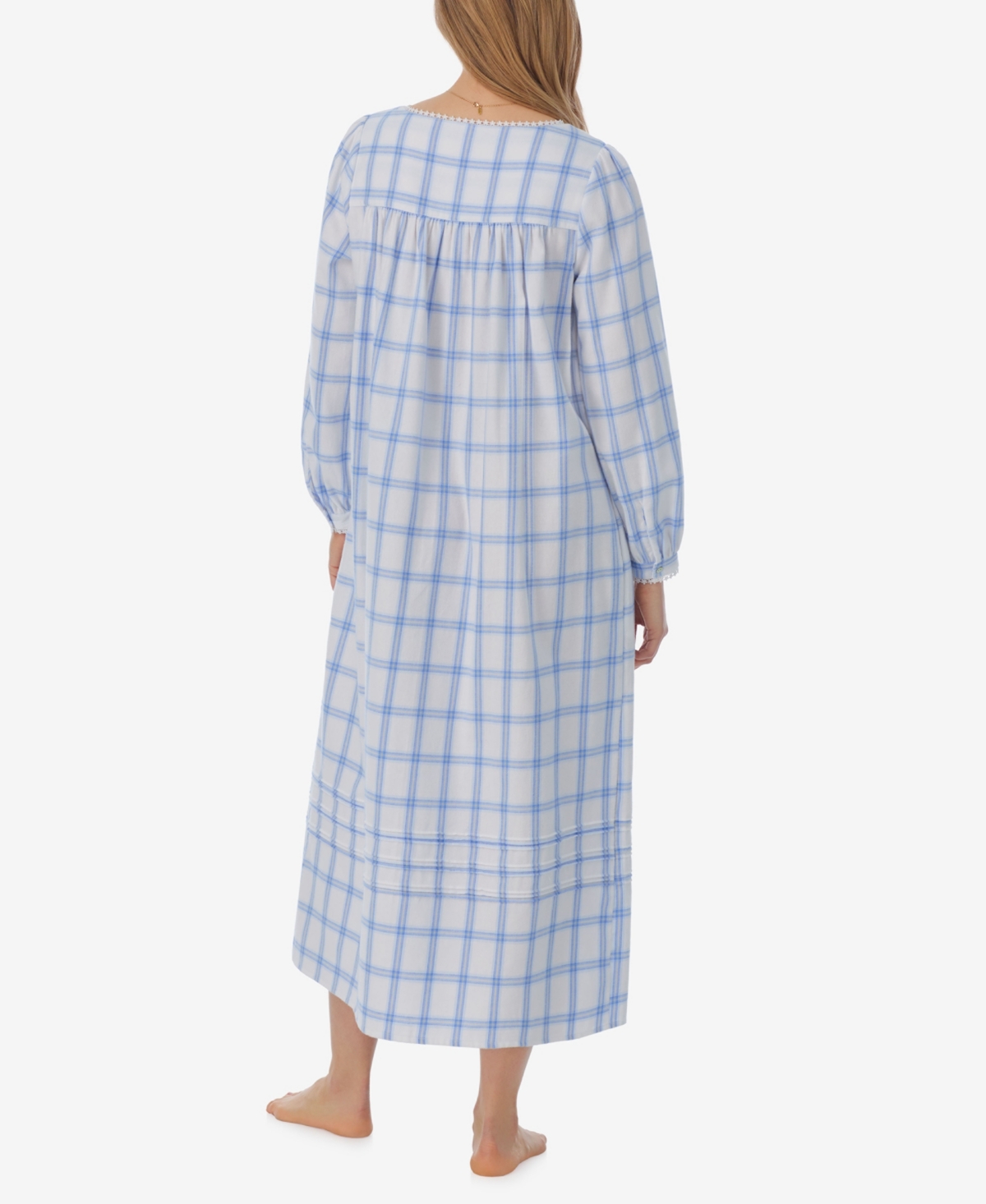 Eileen West Women's Cotton Plaid Ballet Nightgown