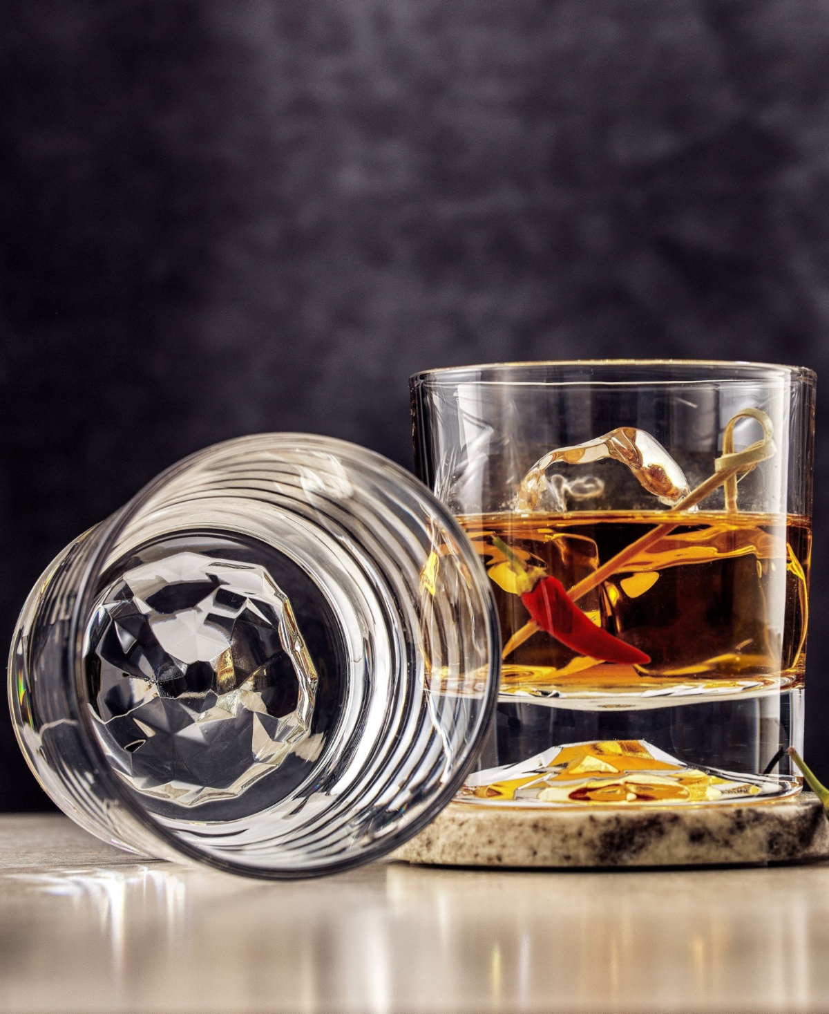 JOYJOLT RADIANT DOUBLE OLD FASHIONED TUMBLERS 