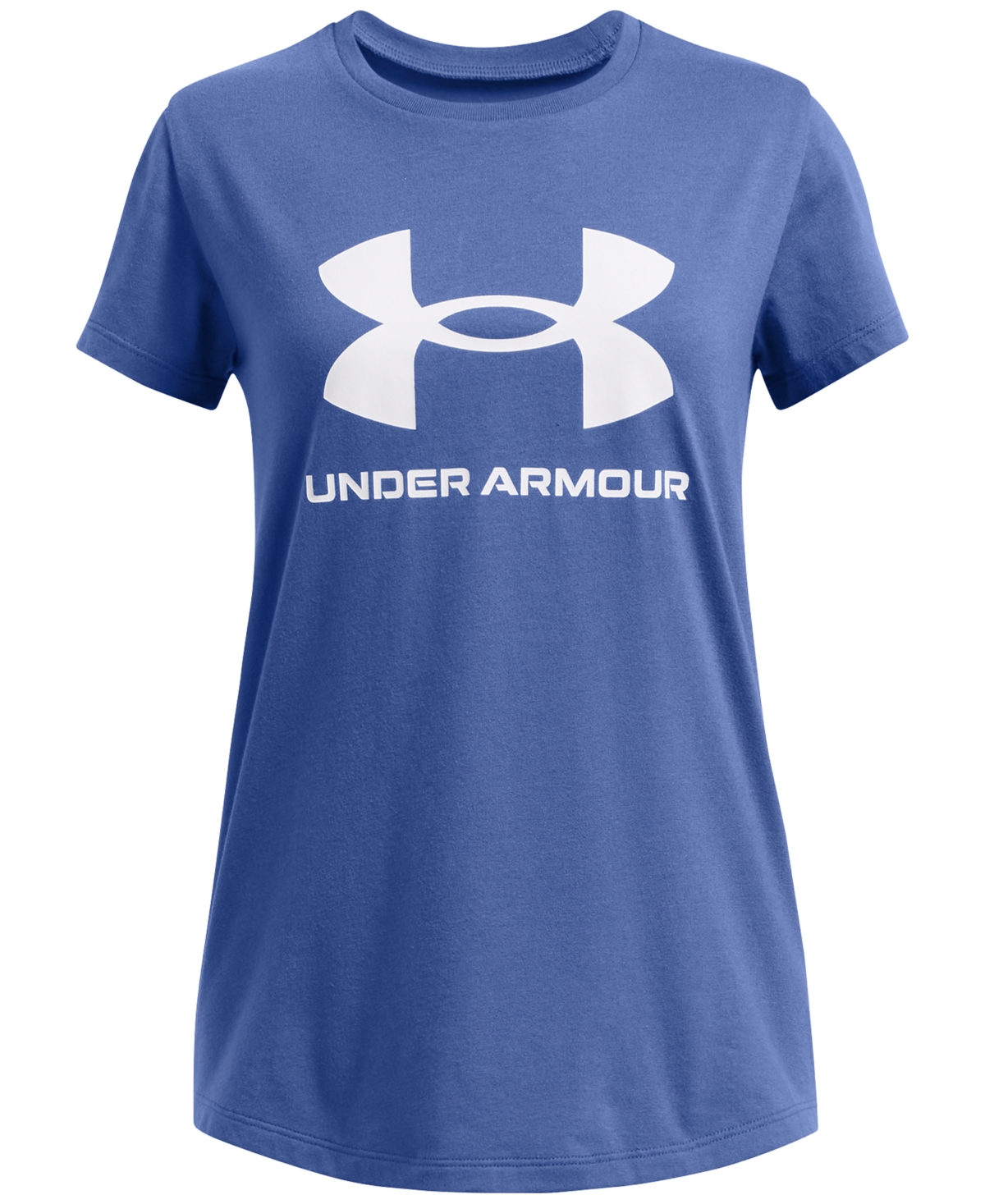 Under Armour Big Girls Sportstyle Graphic Short Sleeve T-shirt -/ / White