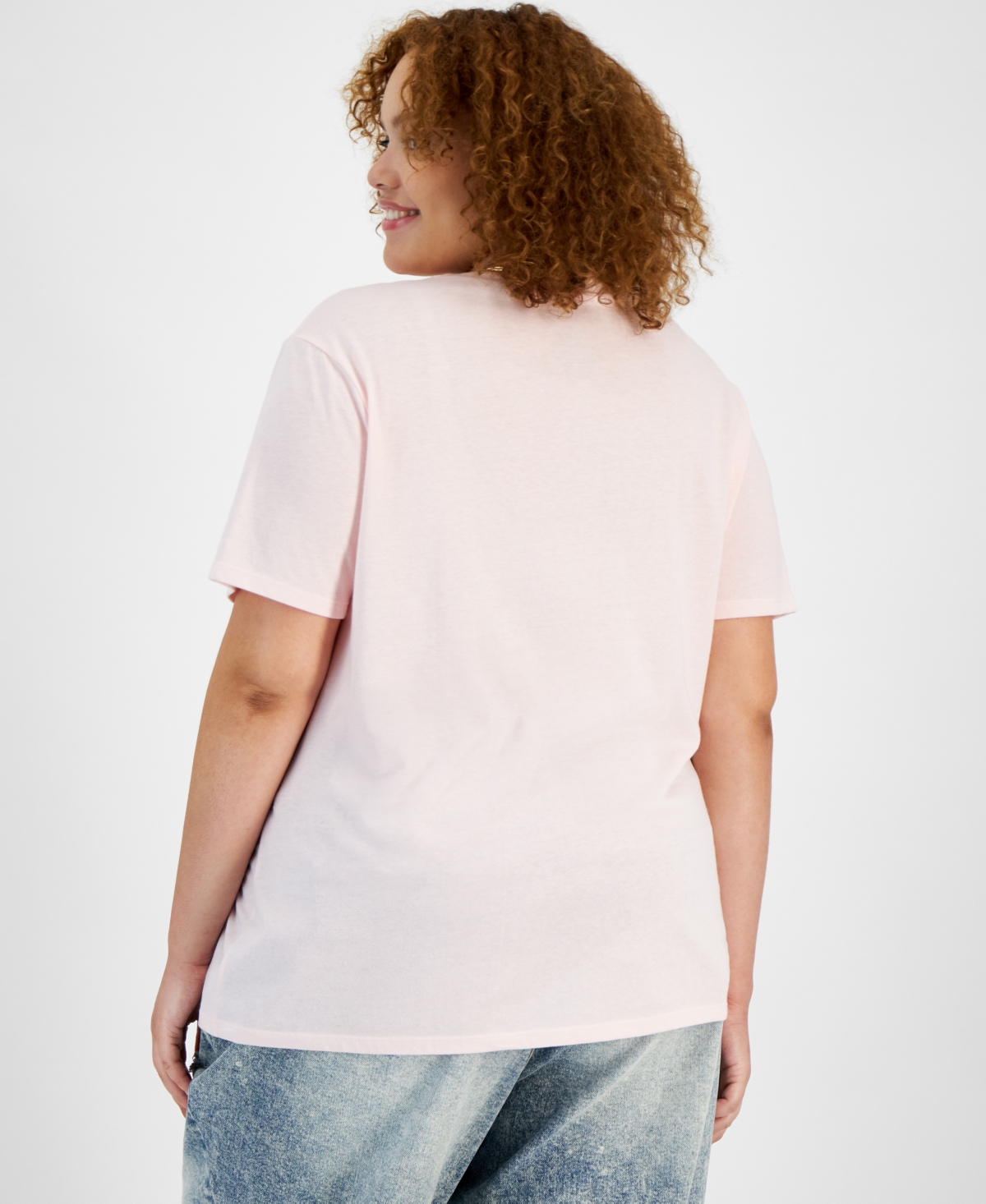 Love Tribe Trendy Plus Size Snoopy and Woodstock Mummy Short-Sleeve T-Shirt