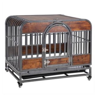 Image showcasing Streamdale Furniture Sturdy Pre-Assembled Dog Crate with Enhanced ...
