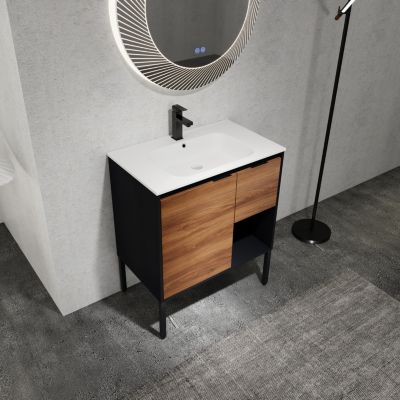 Streamdale Bathroom Vanity with Soft-Close Drawers and Gel Sink