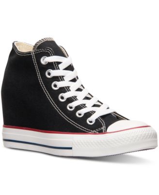 converse women's chuck taylor lux mid hidden platform wedge