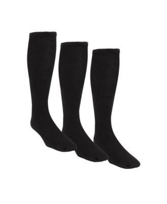 Big & Tall Diabetic Over-The-Calf Extra Wide Socks 3-Pack