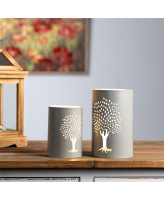 Metal Candle Holder Set - 6"H and 8"H, Stylish Home Decor Accent