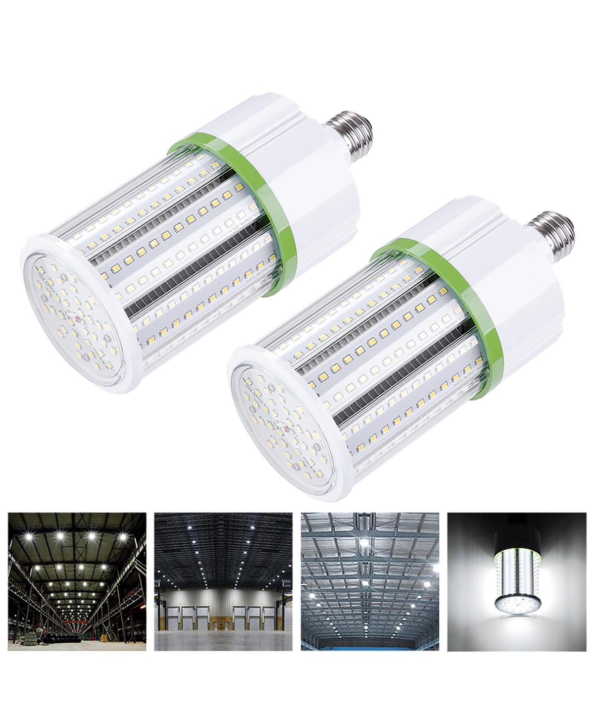 Yescom 30W Led Corn Light Bulb 5000K DaylightE26 Garage Factory Warehouse Pack - White