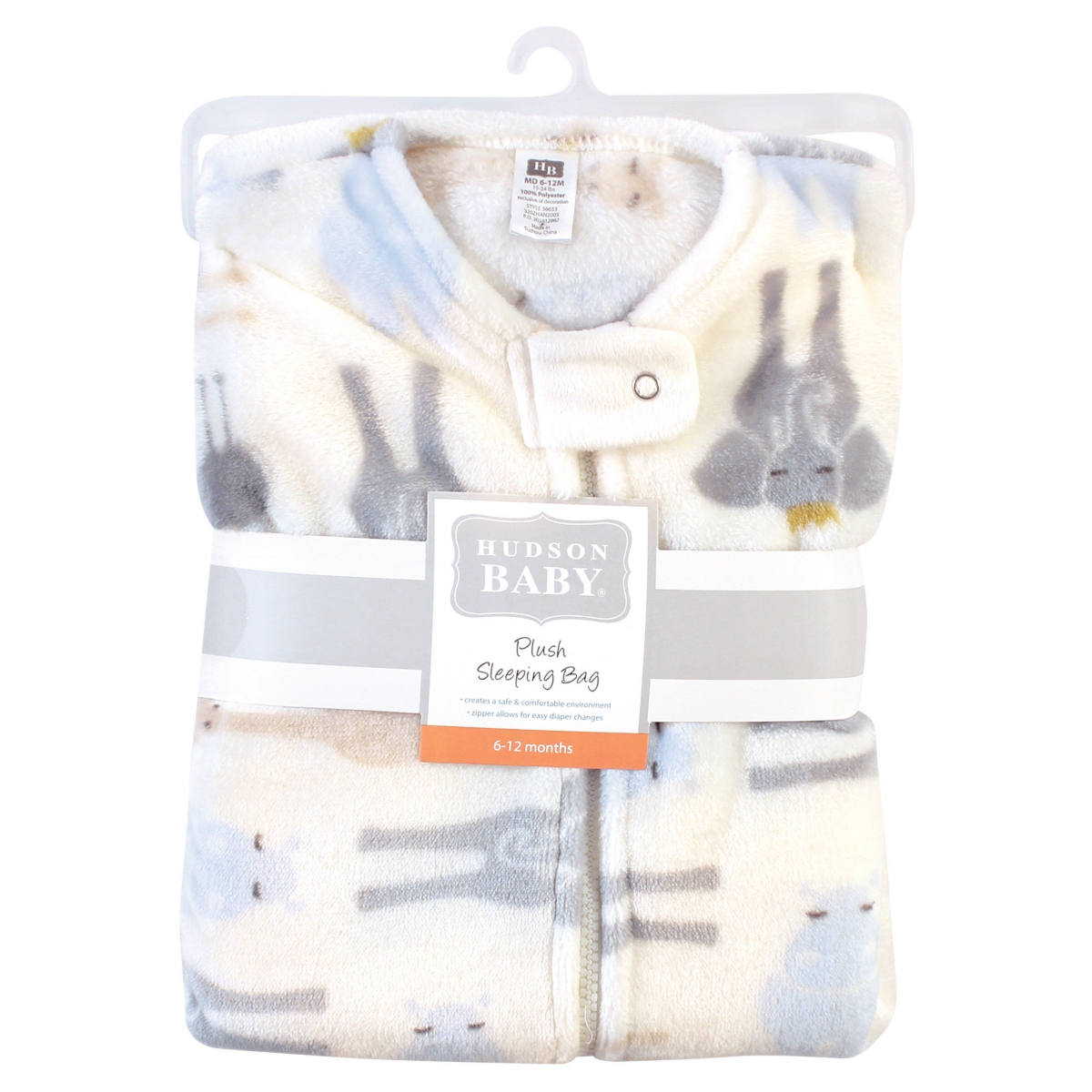 Hudson Baby Baby Girls Plush Sleeping Bag, Sack, Blanket Forest