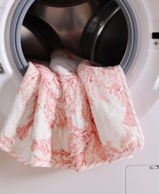 Coral Garden Reversible 3 Piece Quilt Set, King