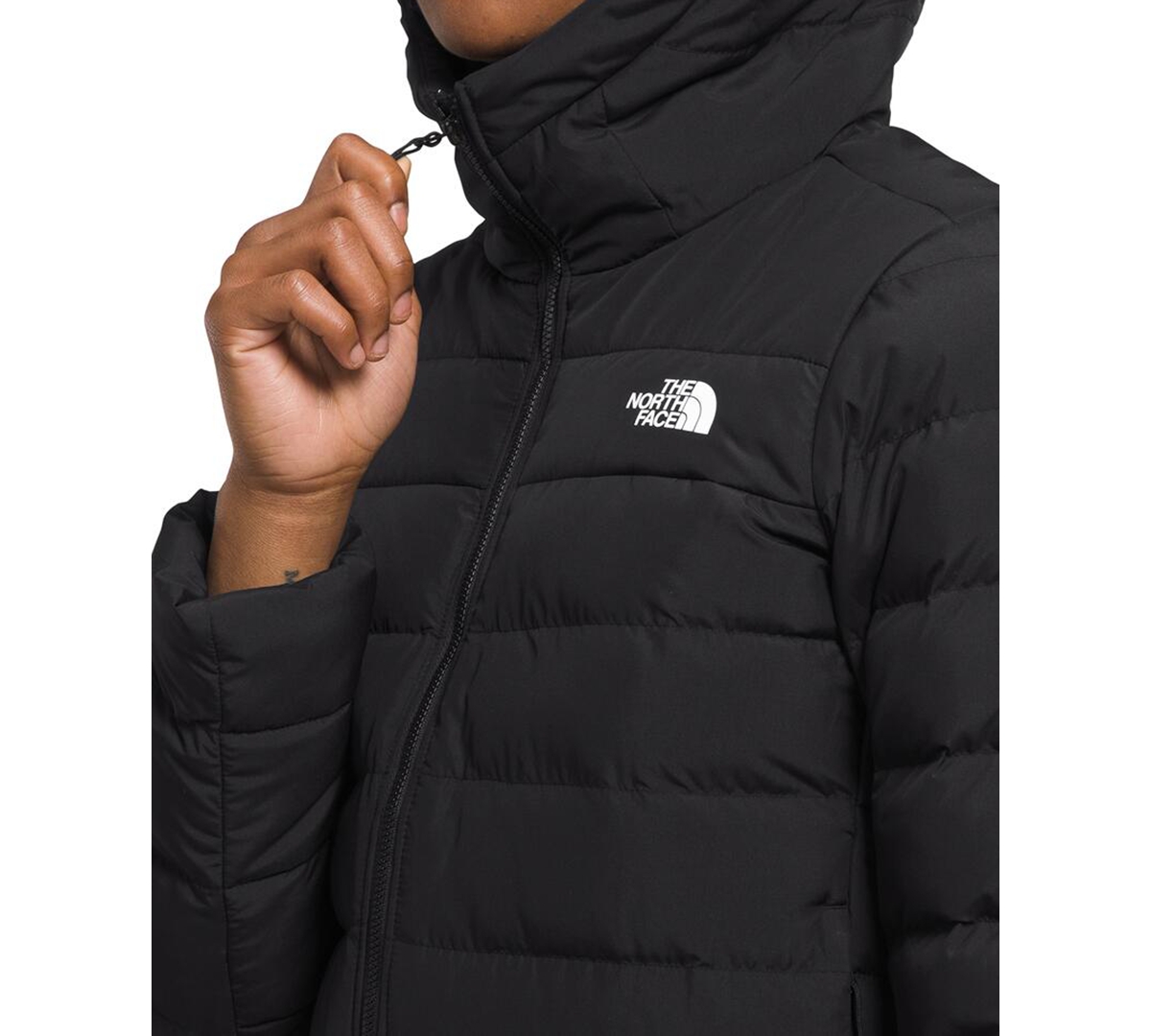 The North Face Women's Aconcagua 3 Quilted Hoodie Jacket In Black