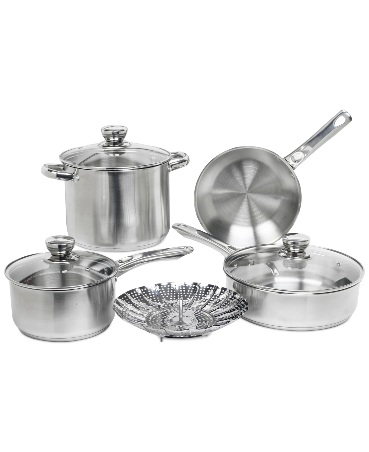 Sedona Kitchen Stainless Steel 8-pc. Cookware Set In No Color