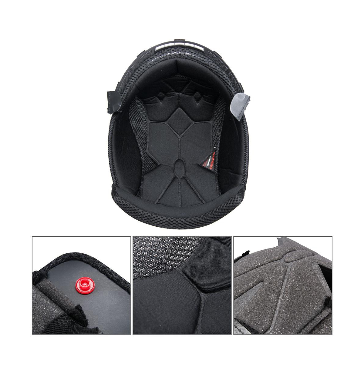 Yescom Ahr Replacement Top Liner and Cheek Pads Kit for Run-f Size M