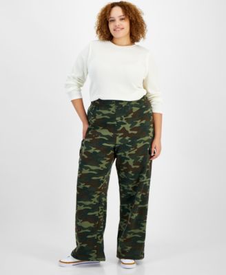 Plus size camo sweatpants on sale