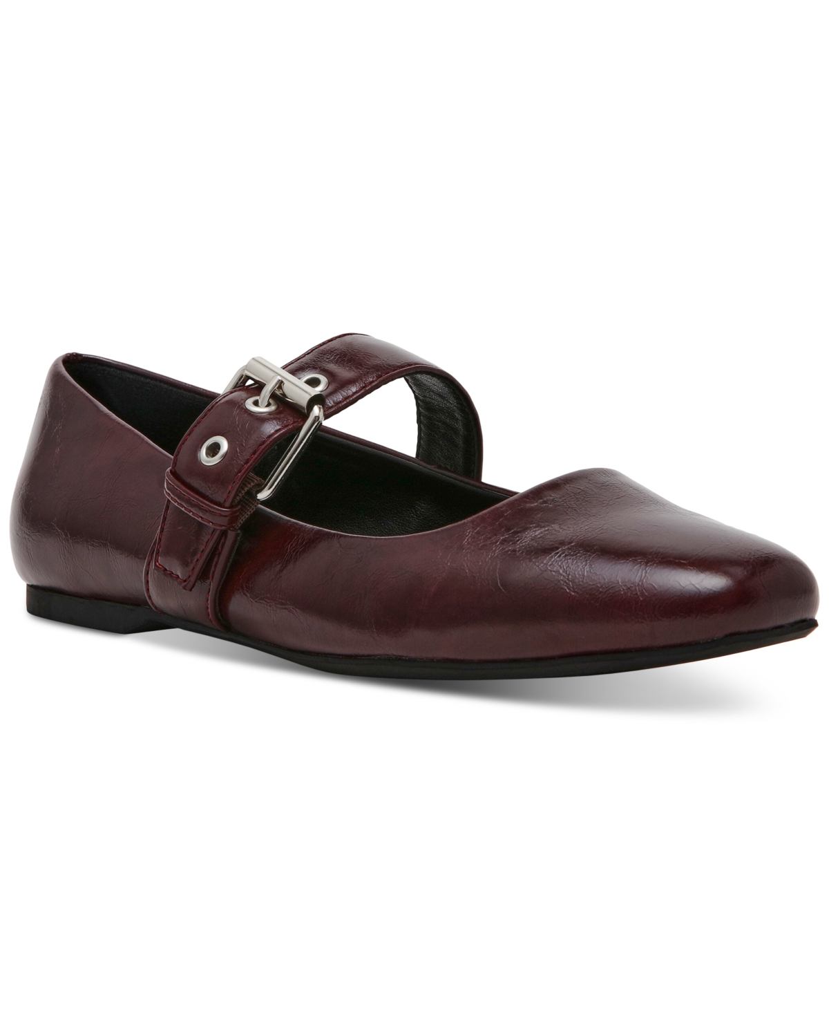 Dv Dolce Vita Women's Mellie Buckle Strap Mary Jane Flats In Burgundy