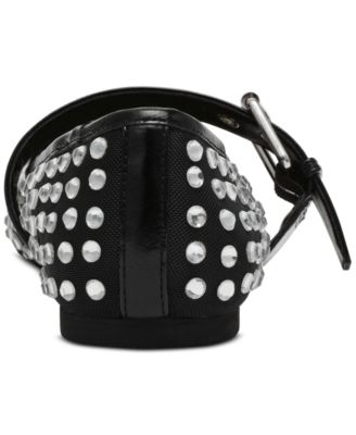 Women's Mellie Buckle Strap Mesh Mary Jane Flats