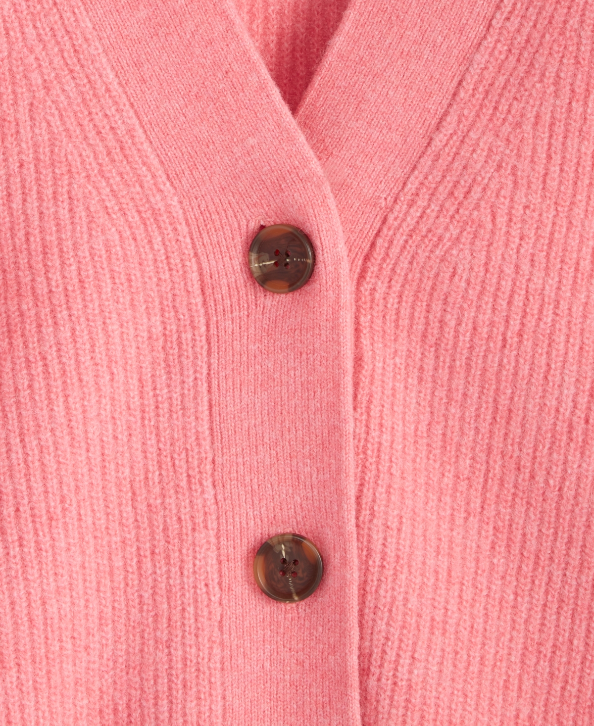 On 34th Women's Three-button Classic Cardigan, Created For Macy's In Strawberry Ice
