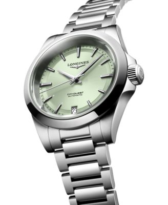 Women's Swiss Automatic Conquest Stainless Steel Bracelet Watch 34mm