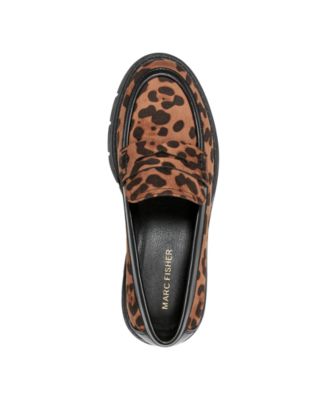 Women's Cube Lug Sole Penny Loafers