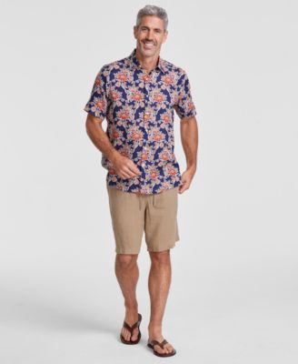 Club Room - Men's Hunter Floral Linen Shirt